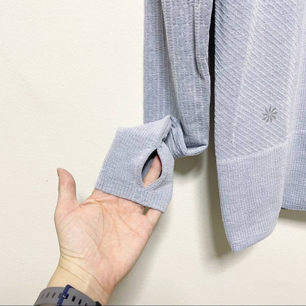 Athleta Powerdown Prima Loft Lightweight Blue Lon… - image 5